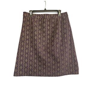 Boden geometric pattern side zip skirt size 14r
